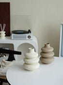 Large Donut Ceramic Floor Vase – Statement Living Room Decor