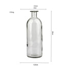 Nordic Glass Flower Vase – Clear Tabletop Decor for Dining