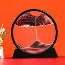 Round 3D Moving Sand Art – Circular Zen Desk Decor
