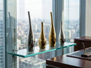 Gold-Plated Nordic Ceramic Vase – Luxury Modern Home Decor