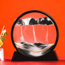 Round 3D Moving Sand Art – Circular Zen Desk Decor