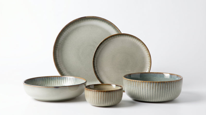 Japanese Ceramic Plates & Rice Bowl Set – Asian Tableware