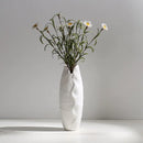 White Ceramic Vase with Hemp Rope – Nordic Minimalist Decor