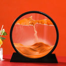 Round 3D Moving Sand Art – Circular Zen Desk Decor